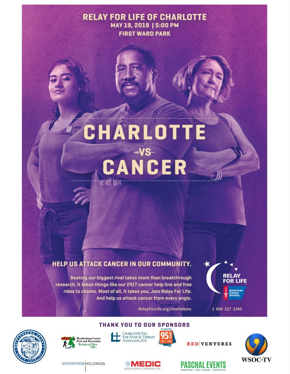CLTRelay4Life's tweet photo. Rise and shine. We are looking for YOU to join in the fight against cancer with your @AmericanCancer @CLTRelay4Life. Join our Charlotte vs. Cancer campaign become a sponsor partner, start a team, join a team, and donate to a team. Most importantly get involved! #CharlottevsCancer https://t.co/ZjGN7QgyH2