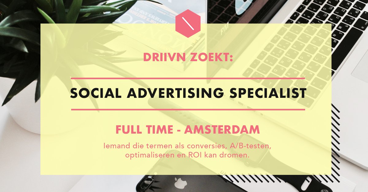 De weg in Facebook Power Editor kun jij vinden met je ogen dicht en met jouw creatieve inbreng ga jij de tofste campagnes neerzetten voor verschillende klanten. Sounds like you? Solliciteer dan snel op deze toffe #vacature bij <a href="/DRIIVN_/">DRIIVN</a> 👉 bit.ly/2oLOk7d