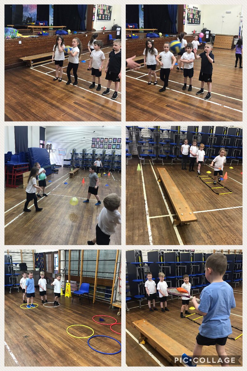 bpsmissbeattie's tweet photo. Future Andy Murrays in the making! 🎾 Practising balloon tennis, throwing underarm and using our hand eye co-ordination and balancing skills https://t.co/UfQScqfy7s