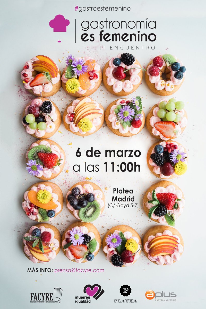 Todo un orgullo 👉🏻😊 haber sido los responsables de la creatividad del la II edición de #GastroEsFemenino organizado por <a href="/FACYRE/">FACYRE</a>  y <a href="/MujeresIgualdad/">Mujeres en Igualdad</a> en <a href="/PlateaMAD/">Platea Madrid</a> ¡Es nuestro pequeño granito de arena!