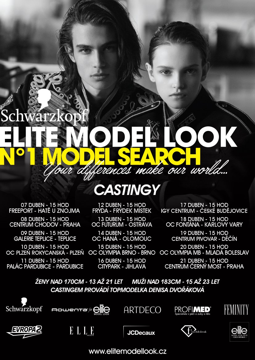 elite_prague's tweet photo. !! AGENTURA ELITE VYHLAŠUJE CASTINGY DO NEJPRESTIŽNĚJŠÍ MODELINGOVÉ SOUTĚŽE SCHWARZKOPF ELITE MODEL LOOK ČR 2018 !!
PŘIJĎ NA CASTING A STAŇ SE I TY MODELKOU NEBO MODELEM. https://t.co/6hxjB7asQR