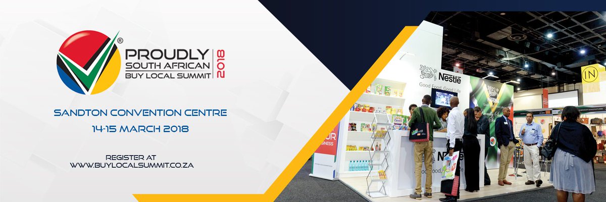 NestleESAR's tweet photo. Are you ready for the @ProudlySA
#BuyLocalSummit2018 happening on the 14th and 15th March? If you would like to register or find out more visit https://t.co/oeKQ3cGOFi https://t.co/8CFYFIyoYw