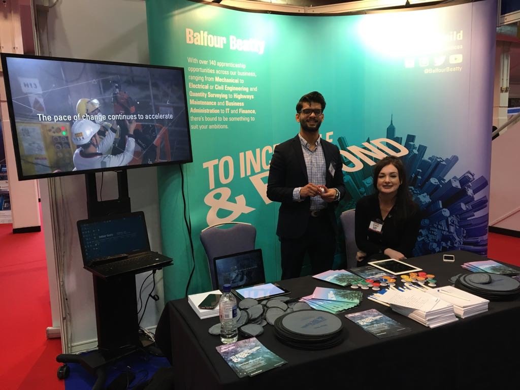 balfourbeatty's tweet photo. It's day two of the @NAS_event at @Sandownpark! Come &amp; visit our team at stand 64 - our Lego mosaic is taking shape! #NAW2018 #beyondthebuild https://t.co/dmJdmzn81o