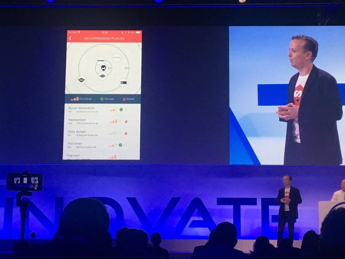 EMedne's tweet photo. Brilliant customer engagement examples for mobile banking by @meniga at #finovate with challenges, restaurant recommendations, rewards etc. +beautiful #UX #UI #pfm https://t.co/iHSW6xLCPP