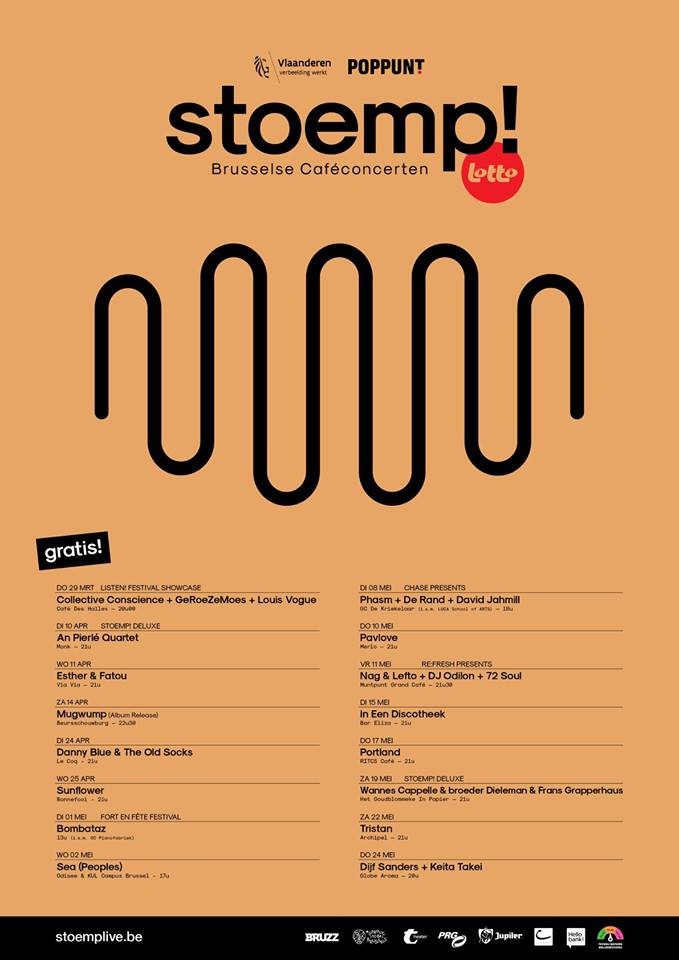 daMusic's tweet photo. Het blondschuimend bier staat weer te wachten bij een leuk muziekje in de Brusselse cafés vanaf 29 maart. Want dan is het weer @stoempbrussel met o.m. @WannesCappelle #DijfSanders #GeroezemoesBand en veel meer. https://t.co/MbYmR1p1mQ https://t.co/2eEtGtQBUZ
