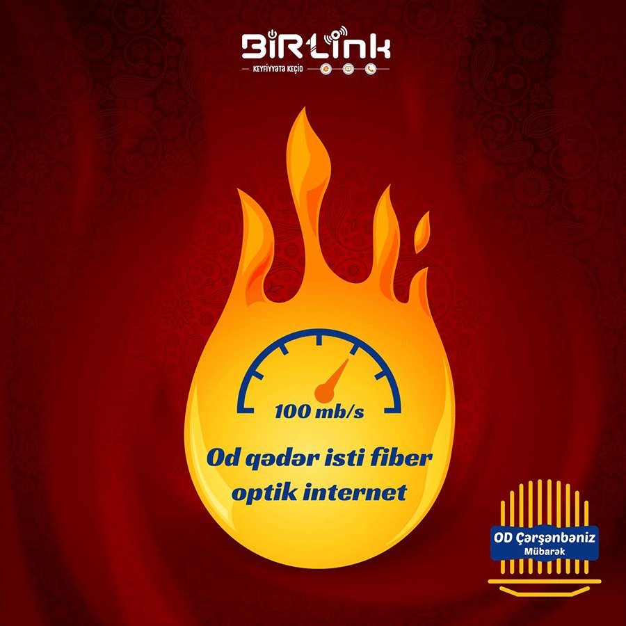 birlink1's tweet photo. Od qədər isti fiber optik internet, Od Çərşənbəniz mübarək!
 #BİRLink #FTTH #Enginet #internet #IPTV #SmartTV #FiberOptik https://t.co/sGfkowQkxM