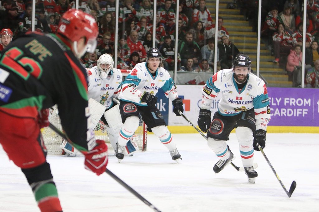 BelfastGiants's tweet photo. Thanks to everyone @cardiffdevils on hosting a great Challenge Cup Final @IceArenaWales👏

Not the result you guys wanted - though all staff + volunteers were classy &amp; professional to work with over the last month and on Sunday. Thank you🏴󠁧󠁢󠁷󠁬󠁳󠁿👍 #CCFinal18 https://t.co/xqeqmXPgnR