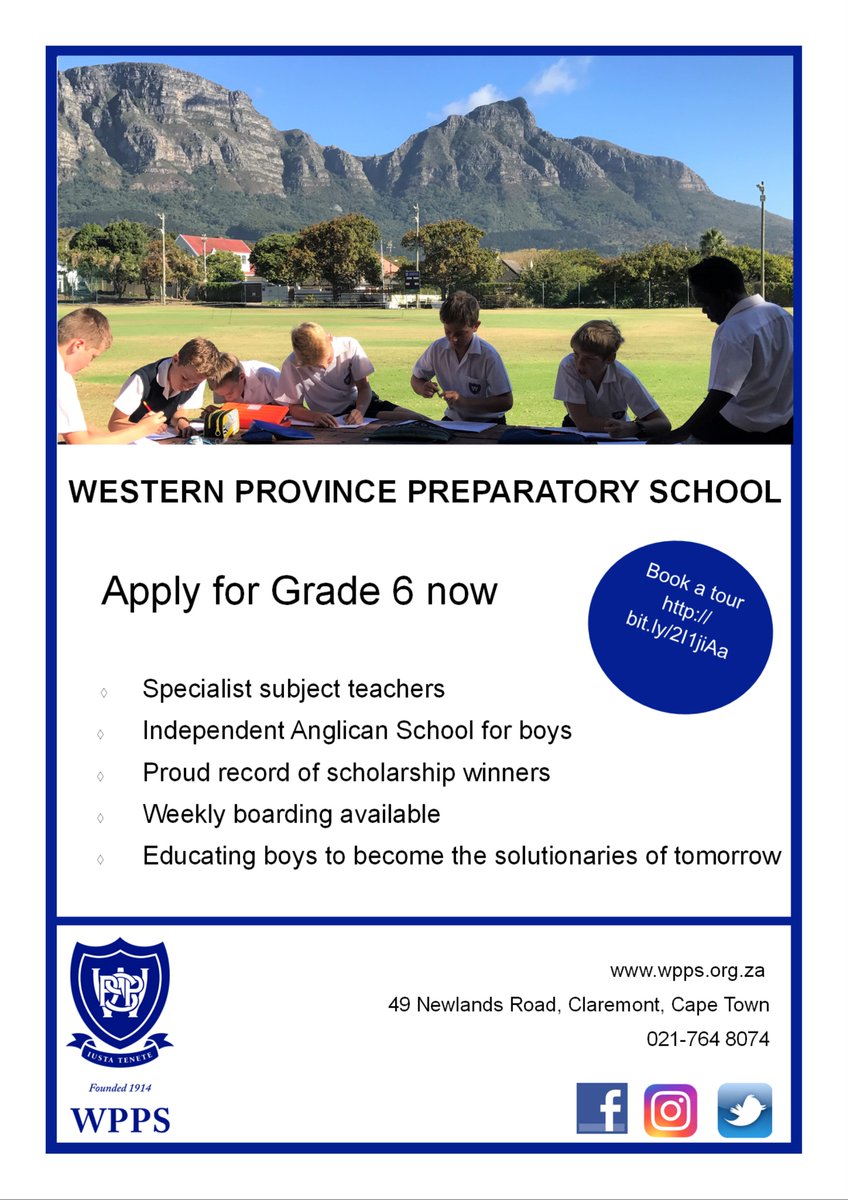 WPPSLive's tweet photo. GRADE 6 PLACES AVAILABLE
To book a tour https://t.co/23aZsjJgyT https://t.co/b4apP6QH1V
