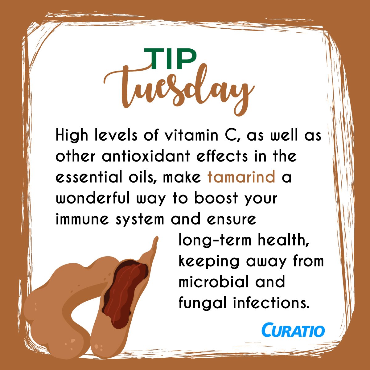 CuratioOfficial's tweet photo. Did you know that the name #tamarind comes from an #Arabexpression meaning 'date of India'? #Foodfacts #TipTuesday #Healthcare #Skincare #CuratioHealthcare https://t.co/bUgwrc1u45