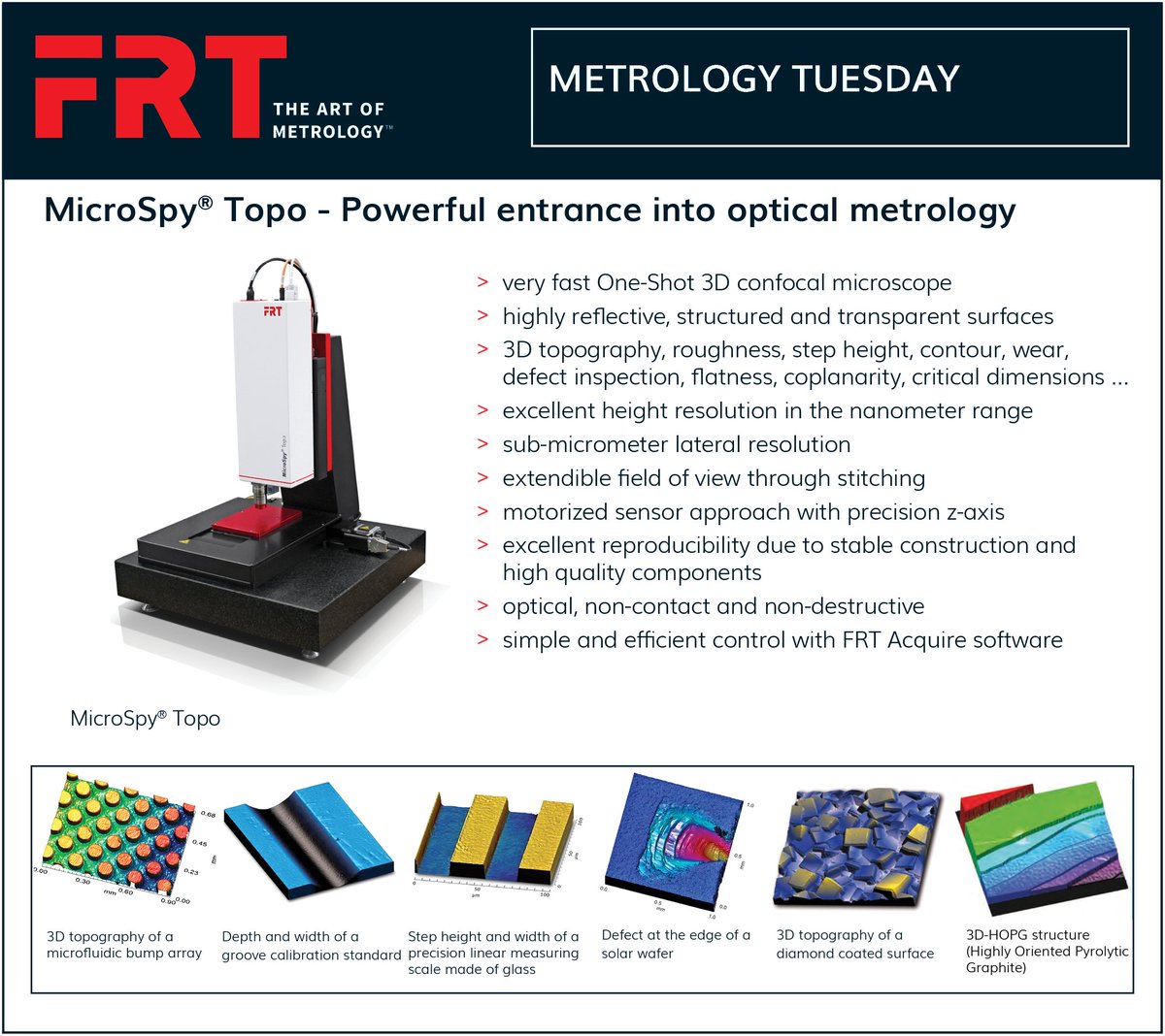 FRTmetrology's tweet photo. #FRTfacts #metrologytuesday #surfacemetrology #measurement #MicroSpy #confocalmicroscope #opticalmetrology https://t.co/noowCc75Sr