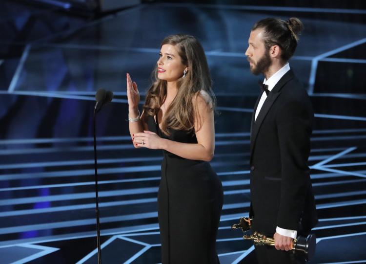 Congratulations <a href="/RachelShenton/">Rachel Shenton</a> for winning the Oscar and for representing Sign Language on the #Oscars stage. A great weekend for deaf talent and for #SignLanguage awareness. Thank you and congratulations!  youtube.com/watch?v=8BbjIr… #BSL