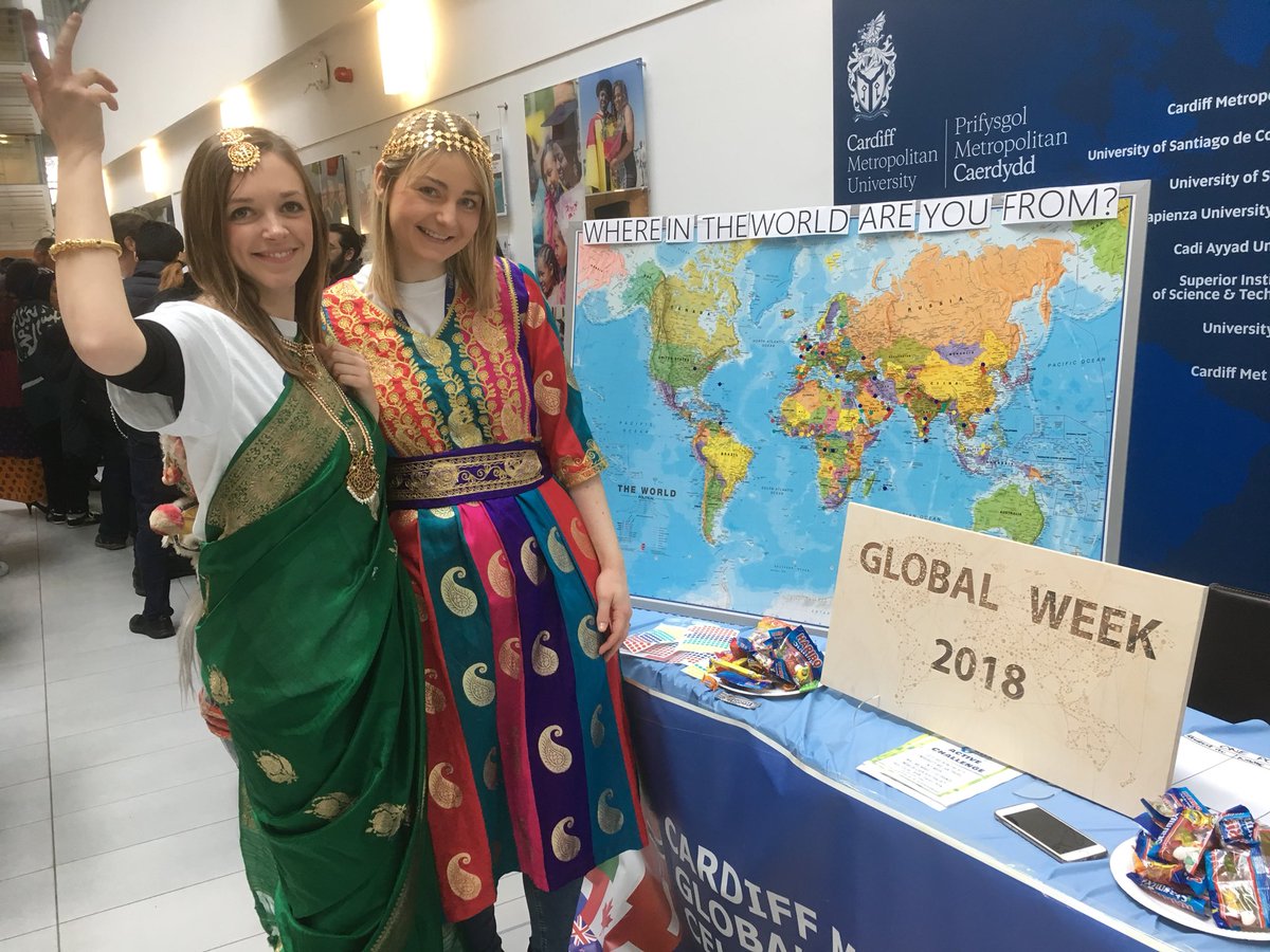 NatalieBuckland's tweet photo. Come to try on some international clothes #WeAreInternational #GlobalWeek2018 https://t.co/9Om6oyLgK3