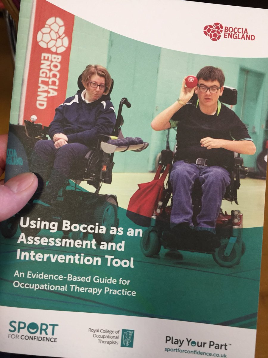 Great to see such innovative thinking here from <a href="/sportforconf/">Sport for Confidence</a> at the launch of <a href="/BocciaEngland/">Boccia England</a> guide with <a href="/theRCOT/">Royal College of Occupational Therapists</a> #PlayYourPart