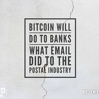 Bye bye Mr Bank #cryprocurrency