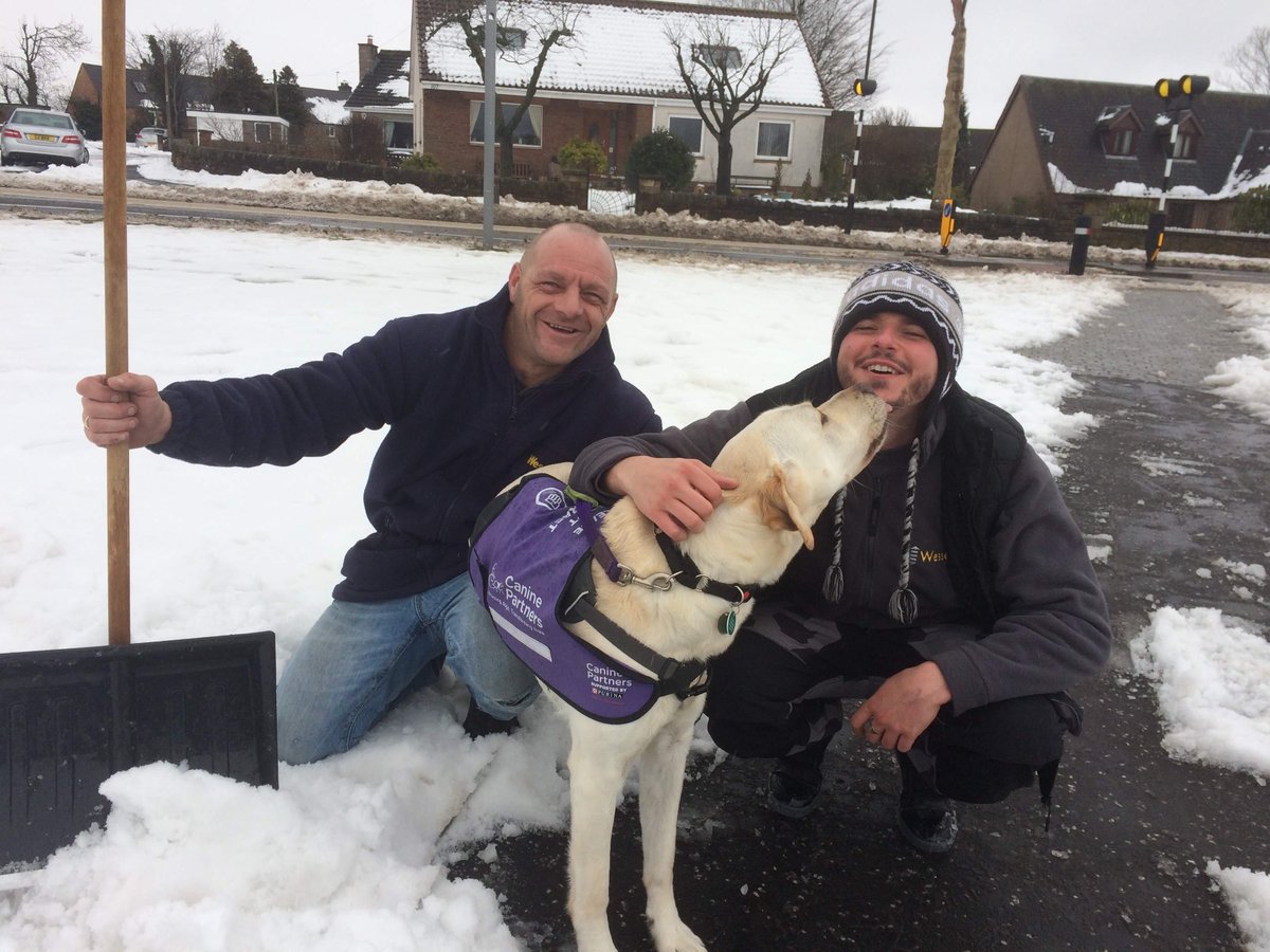 WessexLifts's tweet photo. We recently received a really heartwarming story in the midst of the freezing weather conditions. This message was sent to us from a former OT (now a wheelchair user) living in central Scotland, who had been snowed in with her @canine_partners Assistance Dog for several days… https://t.co/0JUTXeerD5