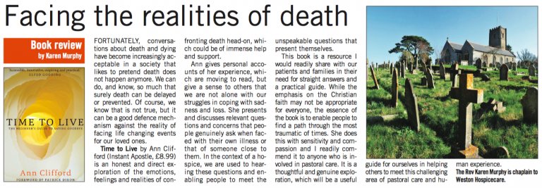 1AnnClifford's tweet photo. Time To Live: The Beginners Guide To Saying Goodbye | Ann Clifford https://t.co/8iT3yhNA9b Great review from #methodistrecorder #dying #dyingmatters #LiveLife #hope Let's talk about this with our loved ones. Who could you give the book to to help the conversation? https://t.co/zxsDINRj1Z