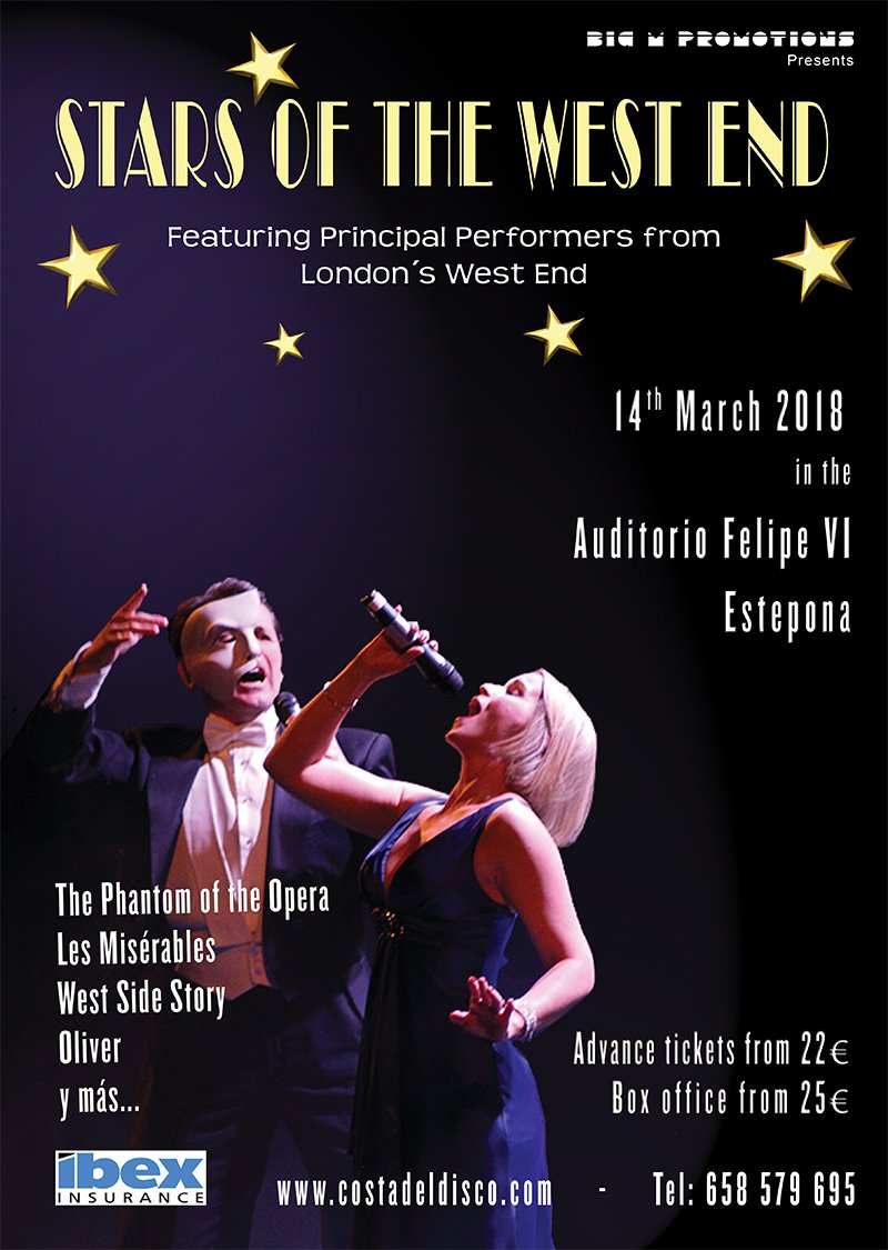 dj_bigm's tweet photo. Stars of the West End show in Estepona Wed 14th March with @mikesterl @lucyvangasse @KateGalston  tickets &amp; info from https://t.co/o5CdtFpCAT https://t.co/bHp4EhVP1E
