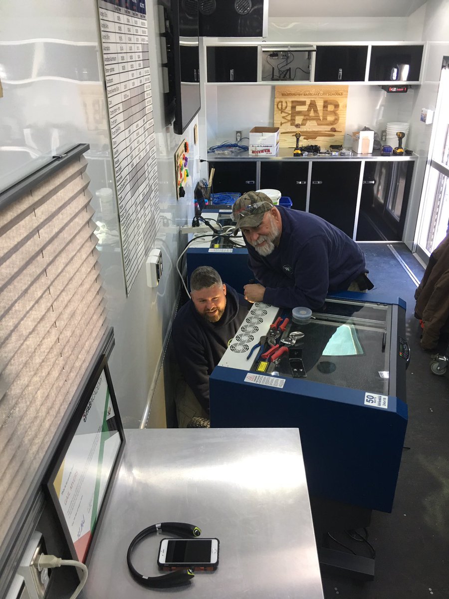 WEstemLADY's tweet image. HEY LANCERS!  The FAB Lab is parked at your school!@wefabmobile is on the road again.  Thanks to our amazing W-E staff for their hard work in preparation for our visit to WWMS which starts TODAY!  #mobilefablab #myohioclassroom @McCann_WWMS @wes_techdir @WESchools @mrslegerski