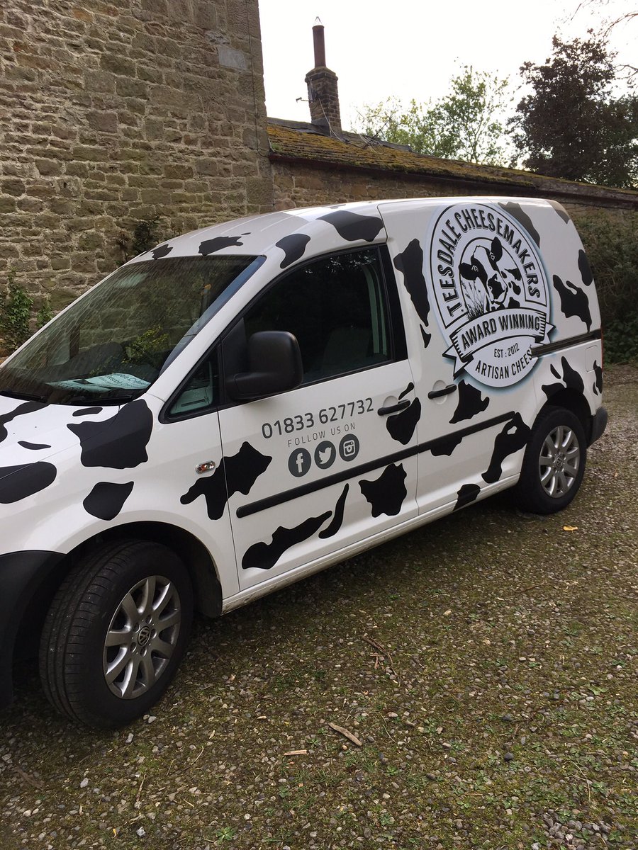 teesdalecheese's tweet photo. Time for our cheese on the โmooooveโ competition! Spot the #moovan anywhere around north east & Yorkshire & you could win yourself one of our award winning cheeses https://t.co/aJqiGiclQ2 ๐ง #keepmoovin #moovan #teesdalecheesemakers #artisancheese #moovancompetition #cheeseonline https://t.co/7GKcXjwSSI