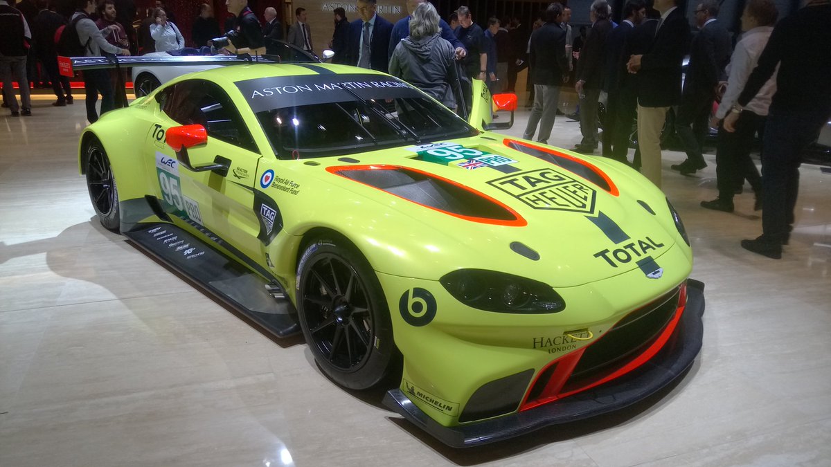 devos_alain's tweet image. #GIMSSwiss2018. De #Aston waarmee Maxime Martin straks de 24 Uren van Le Mans gaat winnen. @Autowereld_be