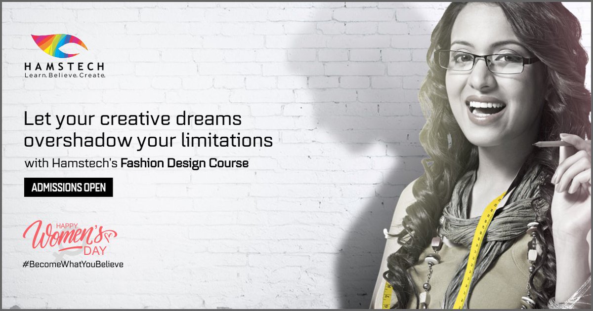 Hamstech's tweet photo. Rekindle your passion for #Fashion!

Join Hamstech’s #FashionDesign course and empower yourself with the best fashion education.

#AdmissionsOpen: https://t.co/ScC7iRnxtQ https://t.co/SNqZuvEzC8