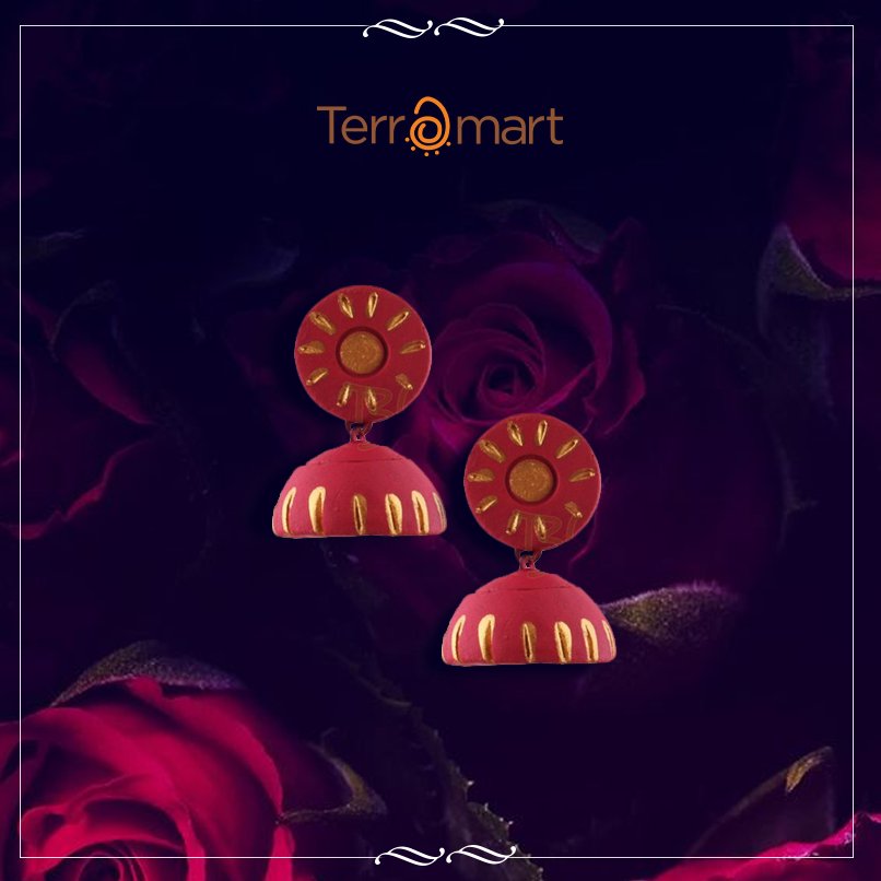 Terra_Mart's tweet photo. Our #Terracotta jewellery line is aimed to encourage sustainable fashion. The intricate design &amp; impeccable craftsmanship makes it the go-to choice for all those who are looking to have unique pieces in their collection. 
Have a look here: https://t.co/4WFQZ2NEec https://t.co/0mlv6xAFZn
