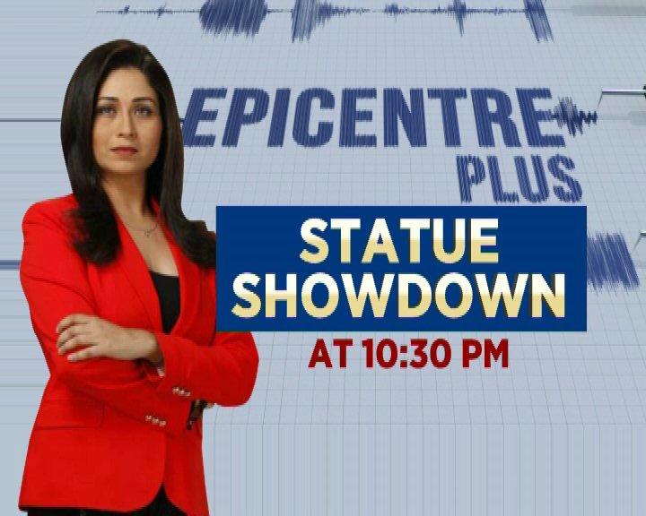 CNNnews18's tweet image. A Red state, a Saffron victory, and a full blown fight between the Left and the Right. Statue showdown: The politics and symbolism. Watch #EpicentrePlus with @shreyadhoundial at 10.30pm; tweet using #StatuePolitics #FallOfLenin