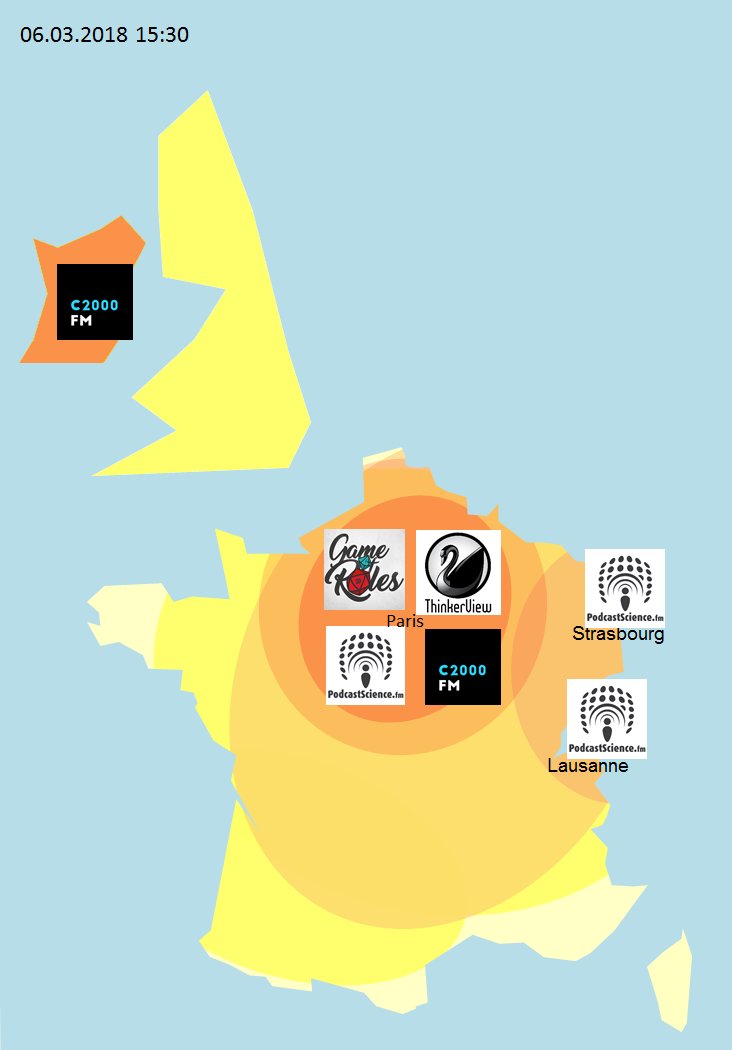 Beau temps podcastique sur tout la partie Nord et Nord-Est du territoire avec <a href="/Thinker_View/">ThinkerView</a> , #GameOfRoles , <a href="/podcastscience/">Podcast Science</a> et <a href="/Culture_2000/">Culture2000</a>
