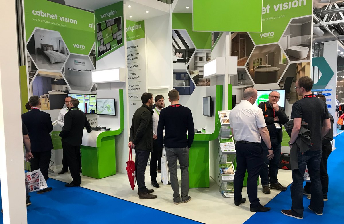 Busy day 3 @kbblive for @CabinetVision from @verosoftware. Visit us on stand N138