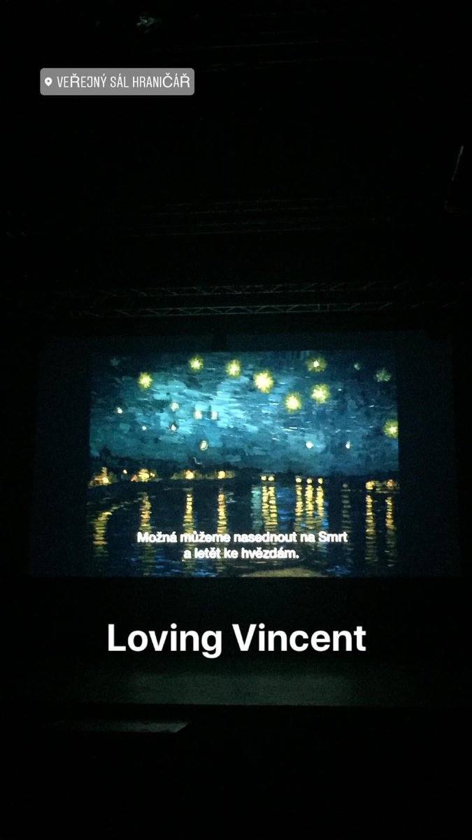 MarkoKalezic's tweet photo. Takový to, když vás z každý druhý scény přeběhne mráz po zádech.  #anakoncizpívátestarrystarrynight #LovingVincent https://t.co/jRhMKMsc0C