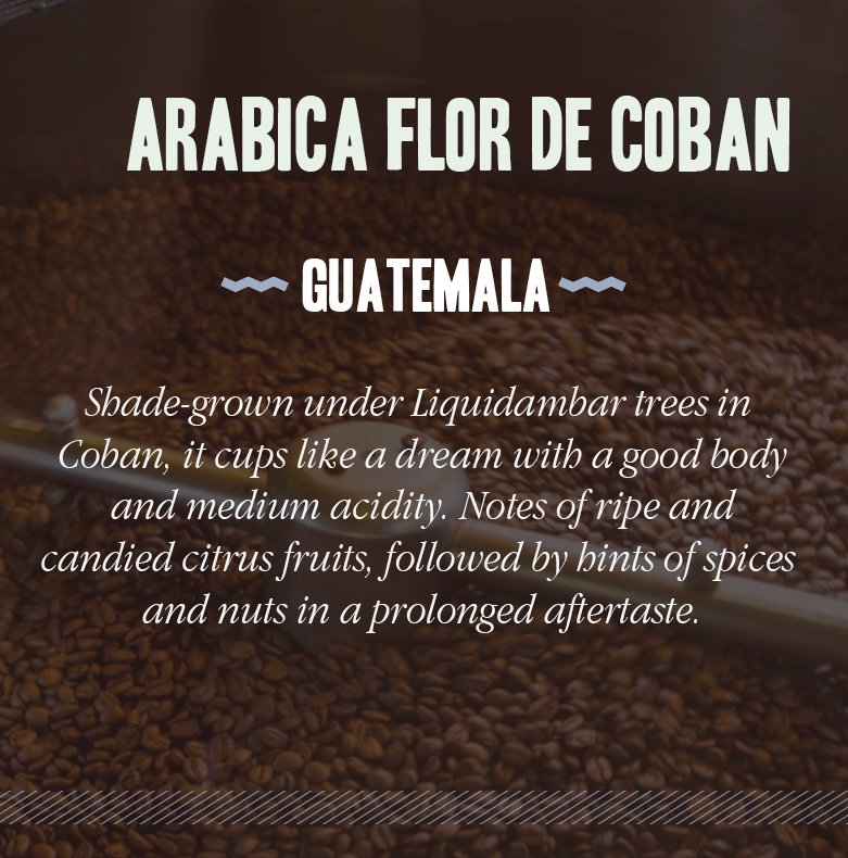 Arro_Coffee's tweet photo. Discovery journey through Arro coffee blends: Arabica Flor de Coban - Guatemala 🇬🇹 #guatemala #coffeeroaster #coffeelovers #arabica #specialtycoffee https://t.co/1u7zYecYBO