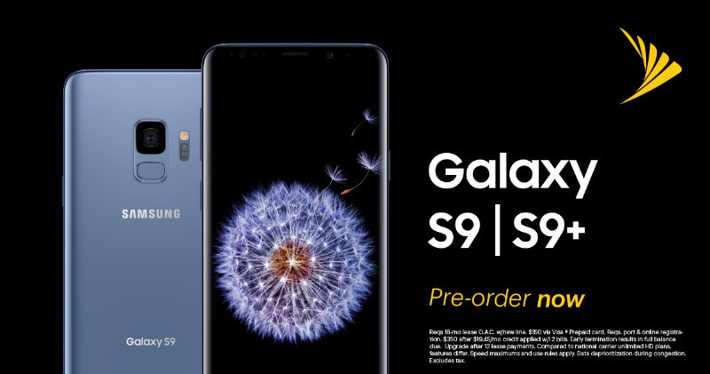 Save $350 on the new Samsung Galaxy S9 or S9+ when you trade in your eligible phone. #GalaxyForever Find a store near you to pre-order today! sprint.co/1G0QaV7