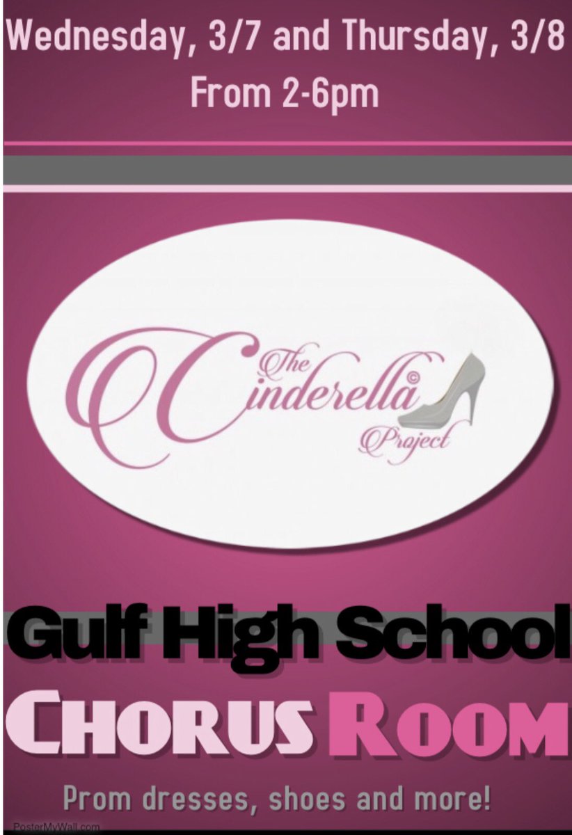 Free prom dresses, shoes and accessories this Wed and Thurs <a href="/gulfhighschool/">Gulf High School</a> for students. NO charge. Don’t miss out!
