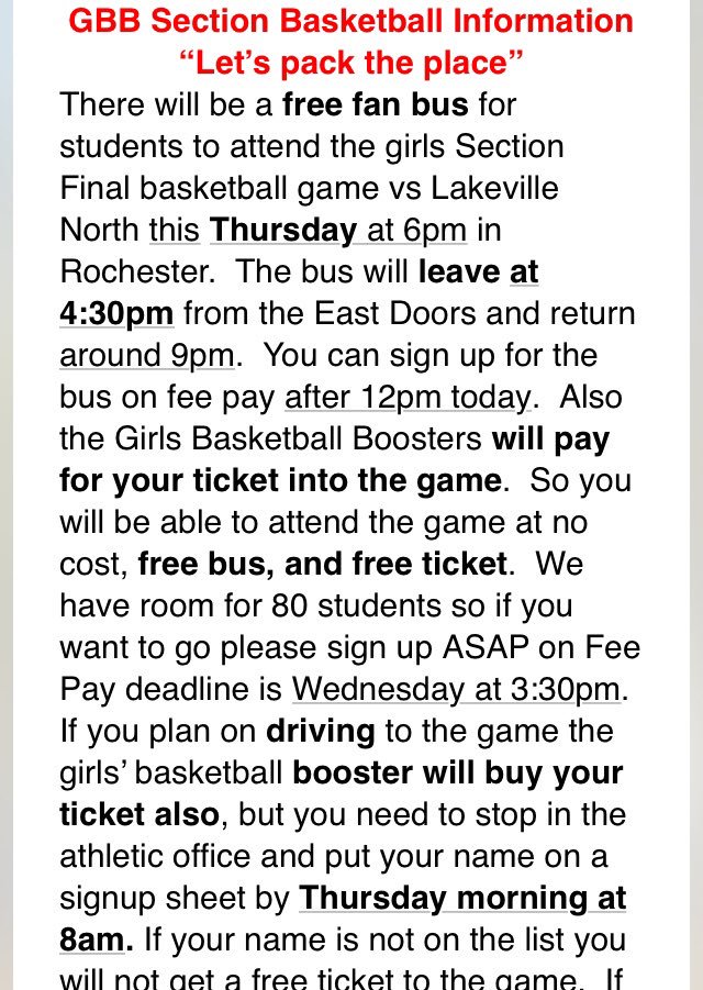 FHS_gbball's tweet photo. Tiger fans-go to the Section-Final game for FREE!!! Support your girls basketball team! Let’s pack the gym! 🏀👊🐾 #makeithappen https://t.co/6MuxsbsclK