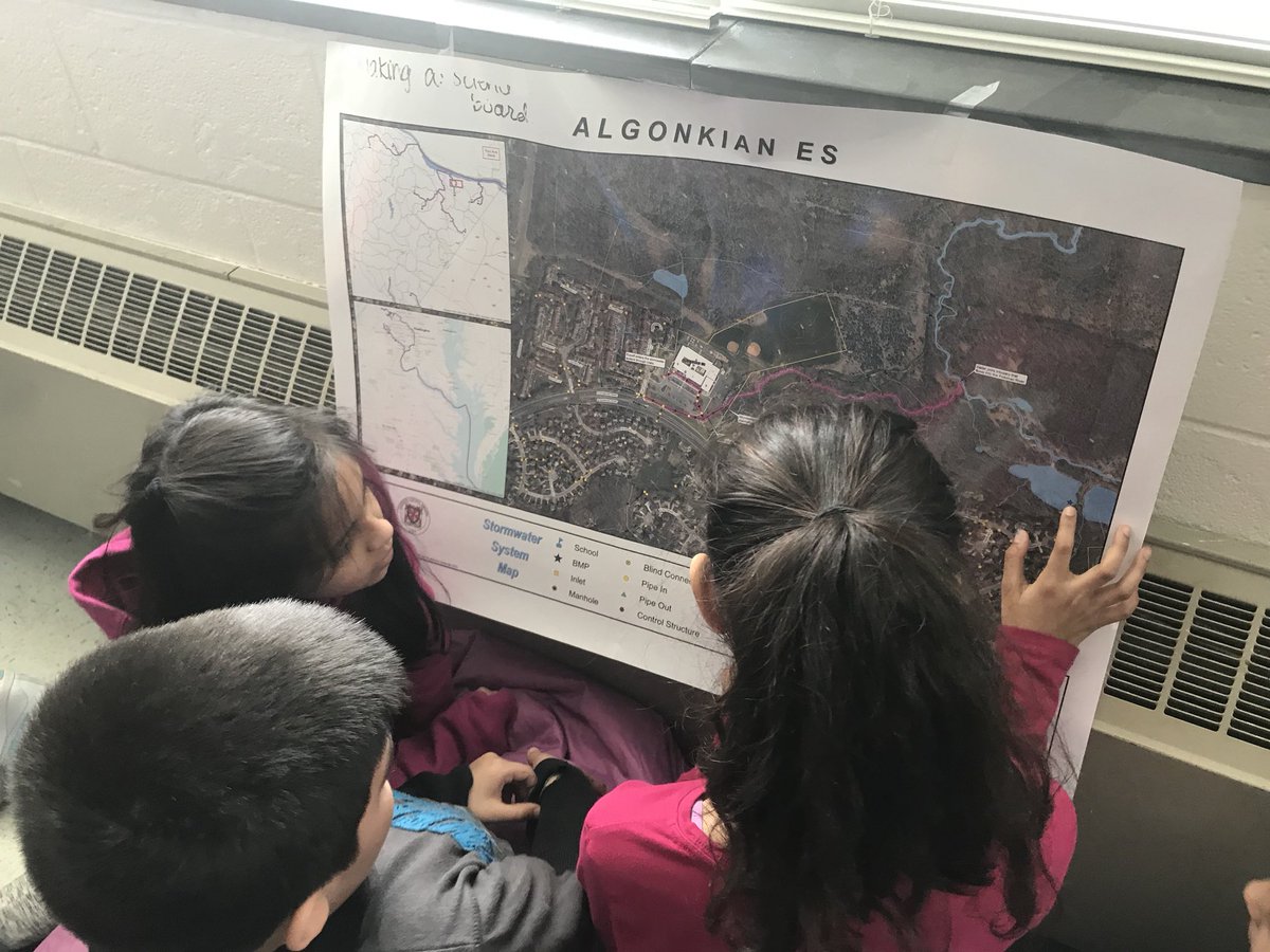 I am so impressed with the level of detail my students are putting into analyzing and discussing renewable energy sources using their maps! #BPL <a href="/SullyES_LCPS/">Sully ES</a>