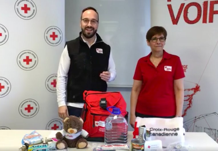 CroixRouge_Qc's tweet photo. Si vous avez manqué notre diffusion en direct sur la préparation d'une trousse d'urgence 72 heures, la revoici : https://t.co/USqDutKwbC #catastrophe #preparation #urgence #relache #Famille https://t.co/hBG3h9ClHC