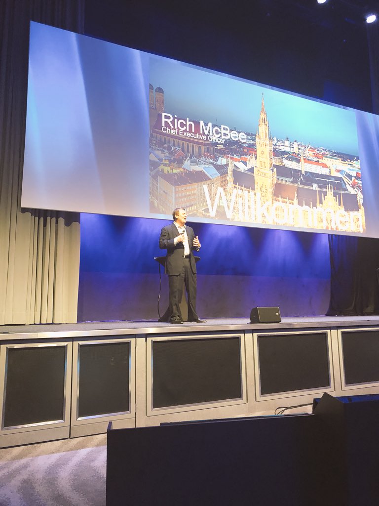 abigailvanwest's tweet photo. @Mitel CEO Rich McBee ‘speed is the new currency’ #MitelNextMunich https://t.co/VAAIMBX6Oi