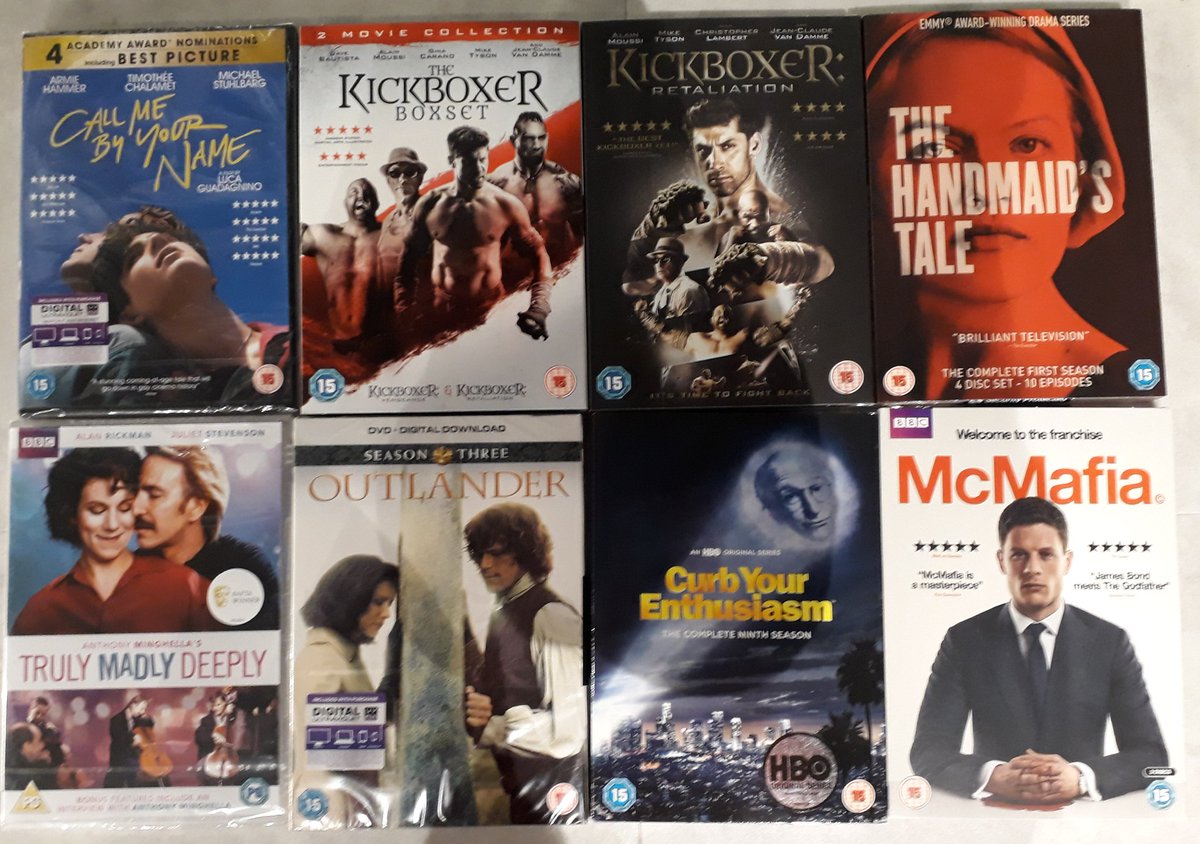 hmvIpswich's tweet photo. Some fab new releases this week #BadMoms2 #MurderOnTheOrientExpress #CallMeByYourName #HandmaidsTale #KickboxerRetaliation #Outlander3 #McMafia #CurbYourEnthusiasm9 #TrulyMadlyDeeply #NewMovieMonday #hmvipswich @Shop_Sailmakers https://t.co/vV8xT0FfsM