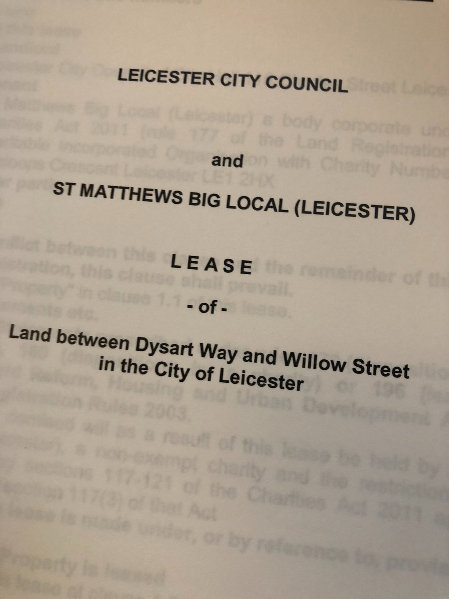 StMatthewsBL's tweet photo. Important day for us as our lease for the new Multi Use Games Area and Cruyff Court St Matthew's finally arrives.  Start date for the build at end of March with 10 week build time. Exciting times for our community @LocalTrust @BigLotteryFund @MUGAUKLTD @LCFC_Community https://t.co/pOC79eBNX5