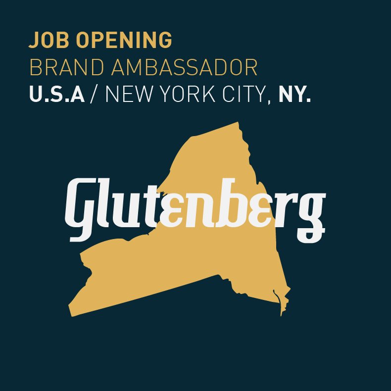 Looking for Brand Ambassadors and Sales Reps for U.S ! You are passionate and have some experience in the beer market? Join our team! Job offer here -&gt; ow.ly/b0tE30iMZWz #craftbeveragejobs #glutenbergbeer