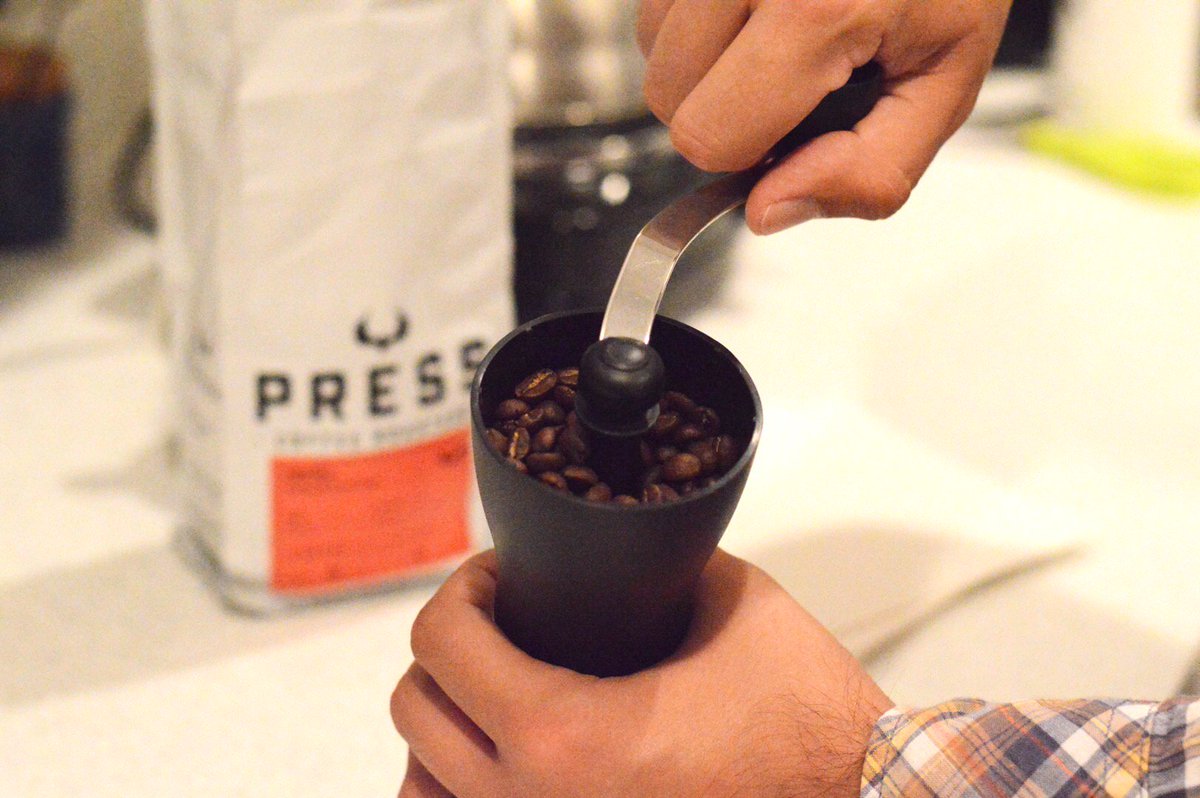 PressCoffee's tweet image. Are you learning to brew at home? Store your beans in a cool, dry, dark place and try to use them within a few weeks of purchase. If you can, grind your beans with a burr grinder right before you brew, as this results in uniform grounds. #PressCoffee #PressTips