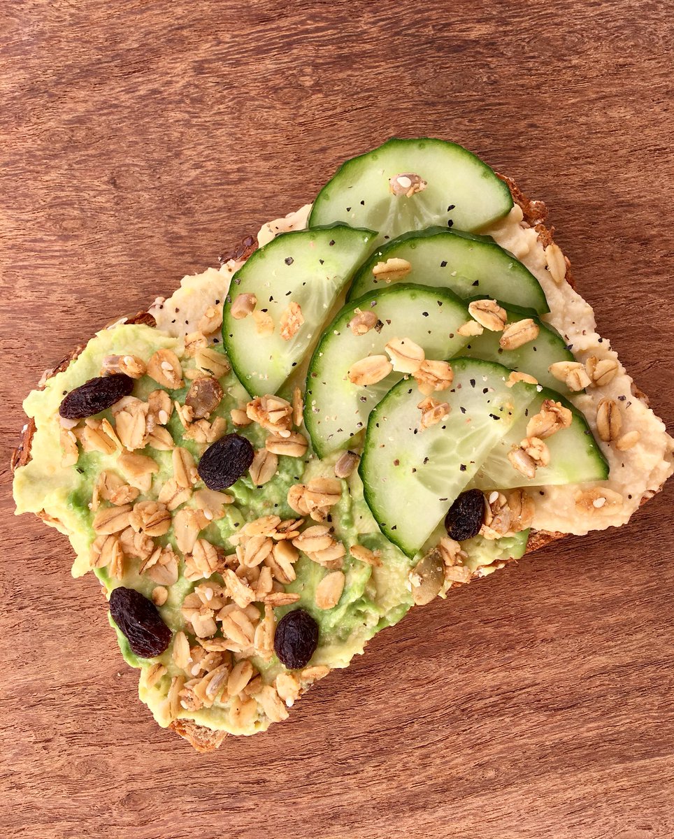 BirdsNestBaking's tweet photo. So good and so good for you.
Whole grain toast with avocado, hummus and a sprinkle of our #organic Rosemary Raisin Granola.🌱 #toasttuesday https://t.co/OloMzYUaZ3