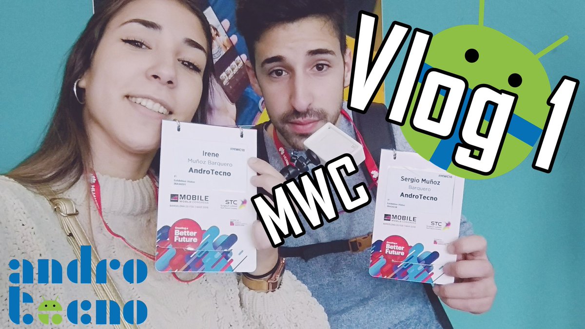 AndroTecnoo's tweet photo. La semana pasada estuvimos en el #MWC18 si aún no habéis visto los Vlogs, podréis verlos en mi canal!! https://t.co/yBMtTvcaYr