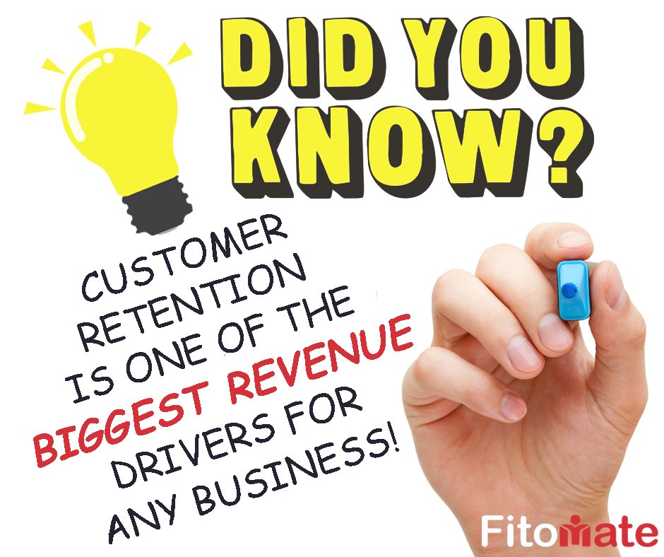 Did you know customer retention is one of the biggest revenue drivers for any business?

#thefitomate #fitnessmarketing #customerretention #customerloyalty #revenuedriver