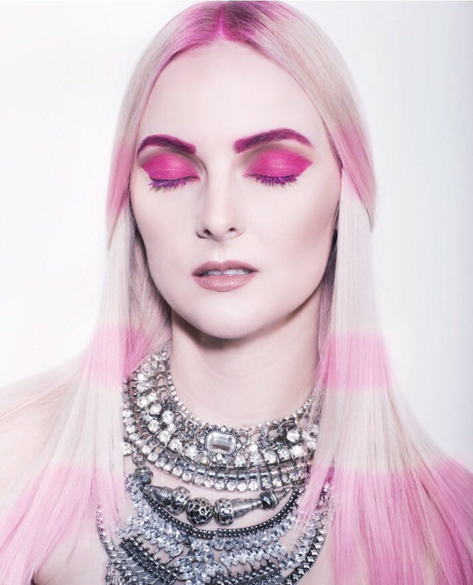 Pink ➖ Blonde. Horizontal hues by Artistic Director of Farouk Systems Baltics, Igors Popovs.