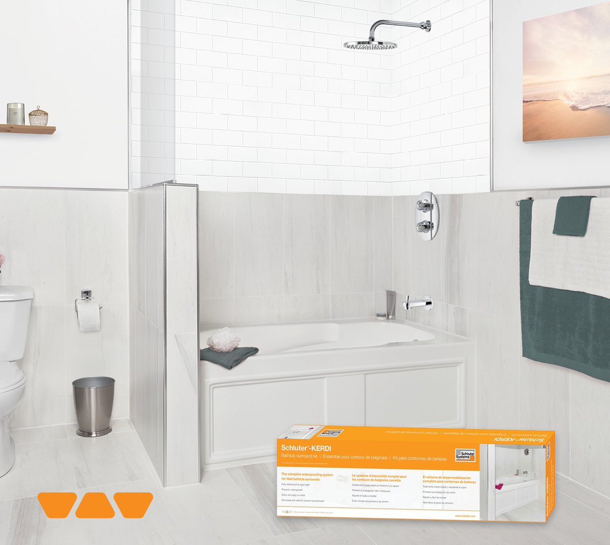 schluterNA's tweet photo. Looking for a simple way to waterproof your next renovation project? Why hellooo Kerdi-TubKit. #tubkit #shower #Schluter https://t.co/oE1yllLug9