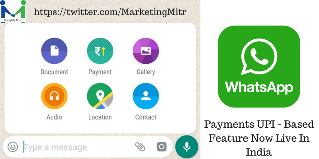 MarketingMitr's tweet photo. @WhatsApp @wa_status UPI #Payments #LiveInIndia #Android #iOS
Its A Great Feature Considering the User Base In #India.
Next Step #EducatingtheMass https://t.co/S11khrrYMn