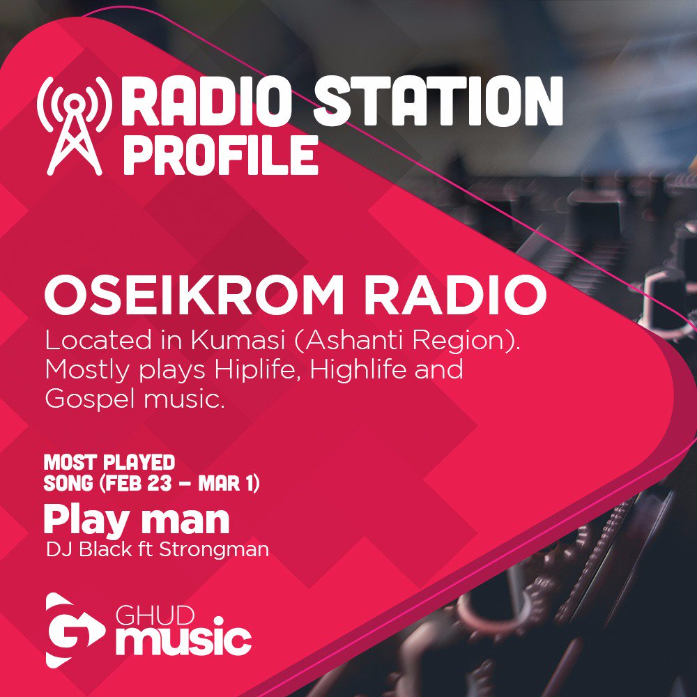 GhudMusic's tweet photo. Ayekoo to Oseikrom radio for supporting GH music.
#ghudmusic
#dataanalysis 
#ghneworder
#menliewomenlienumbersdonot #dataanalysis #solution https://t.co/kVB9xHhBNT