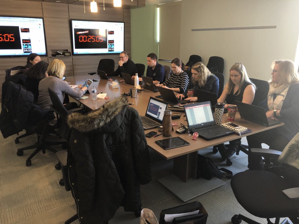 cmwelly's tweet photo. AT Workshops in full swing this week. Digital Breakouts were a hit! Thank you BDHS, TDHS, CKSS, JMSS, LKCS &amp; WDSS for coming to learn with @HeatherTouzin and I! #lkdsb #assistivetech https://t.co/wDB7MURRBt