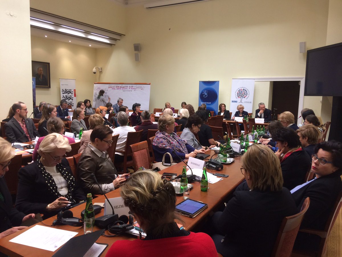 FinEmbWarsaw's tweet photo. 1st panel of #PL100Women seminar in #Sejm "Women’s participation in political life in Poland" moderated by @MSzuldrzynski Panelists G. #Szelągowska B. #Bartuś @MWielichowska B. #Chrobak @JoankaSW G. #Tokarska #suffrage100 #womenssuffrage #womenrightstovote @HannaLeht https://t.co/AEDEXbcDYv